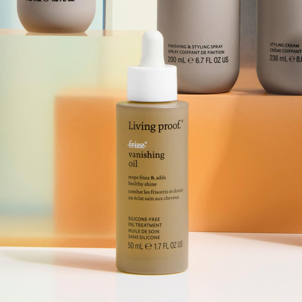 Living Proof No Frizz Vanishing Oil adds shine on hair after use