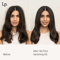 Living Proof No Frizz Vanishing Oil a small amount on hair