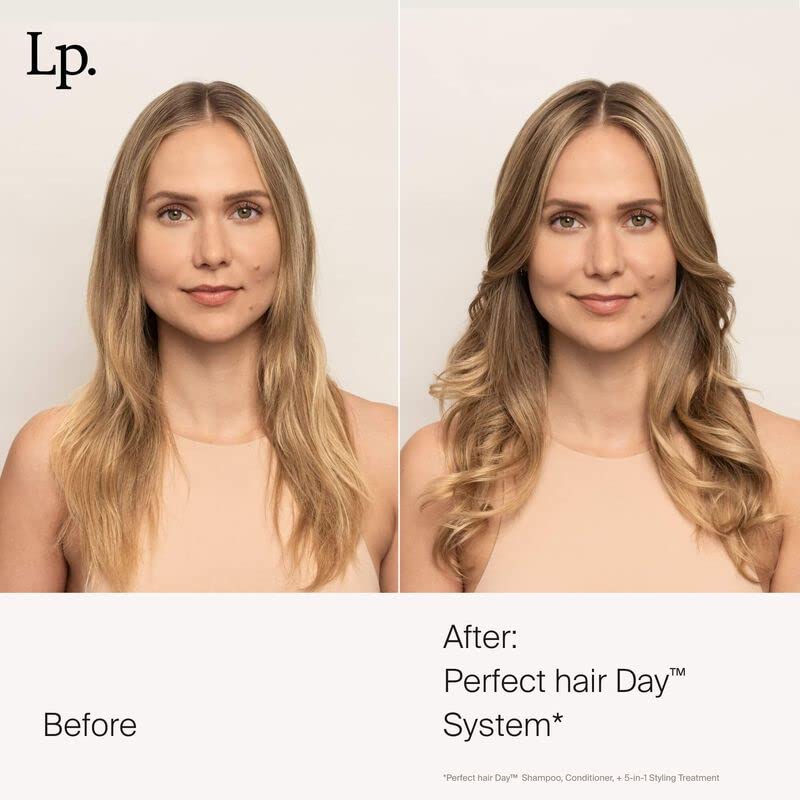 Living Proof Perfect Hair Day 5-in-1 bottle pump showing easy application