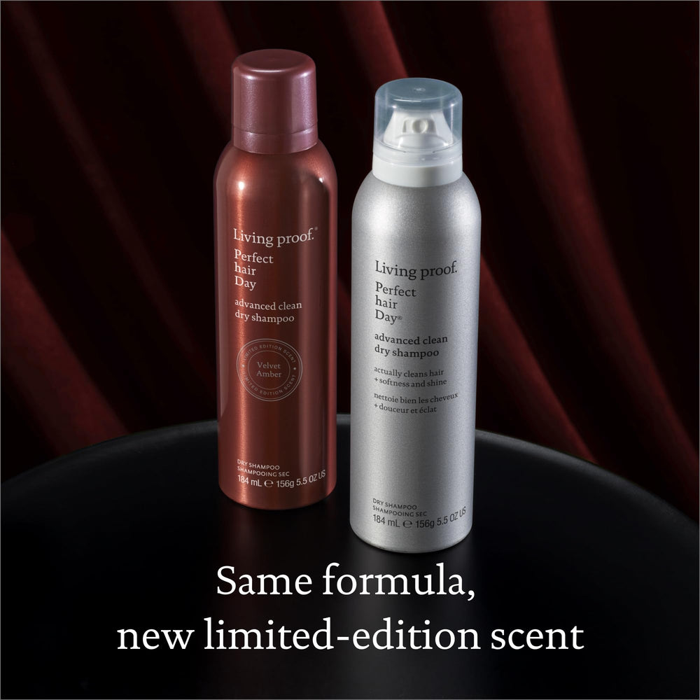 Living Proof Perfect Hair Day Dry Shampoo balances scalp oils for a refreshed look.
