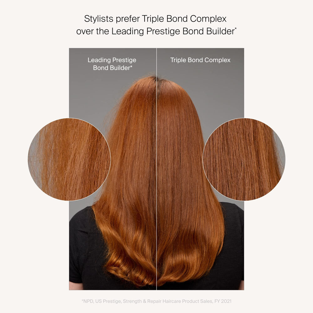 Living Proof Triple Bond Complex Hair Mask jar highlighted for smoothing and strength