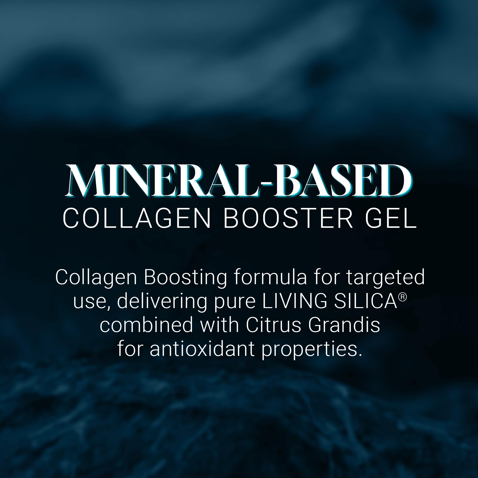 Living Silica Orgono gel aiding skin hydration and regeneration