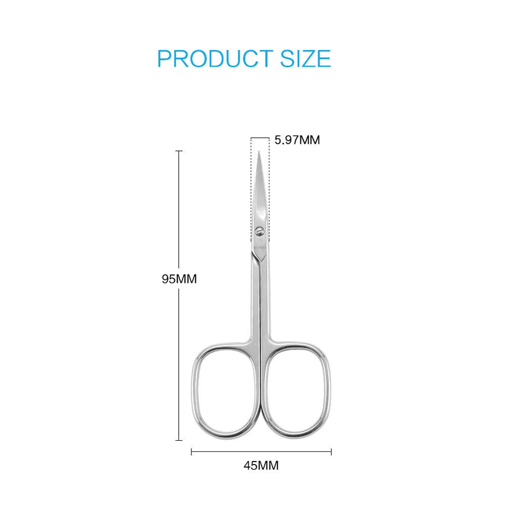 LIVINGO Premium Manicure Scissors stainless steel rust-resistant finish for durable daily grooming