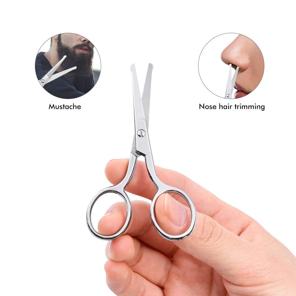 LIVINGO upper-lip-hair trim scissors for precise mustache shaping.