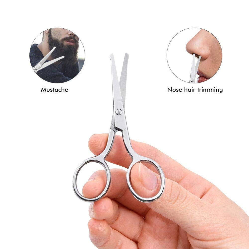 LIVINGO upper-lip-hair trim scissors for precise mustache shaping.