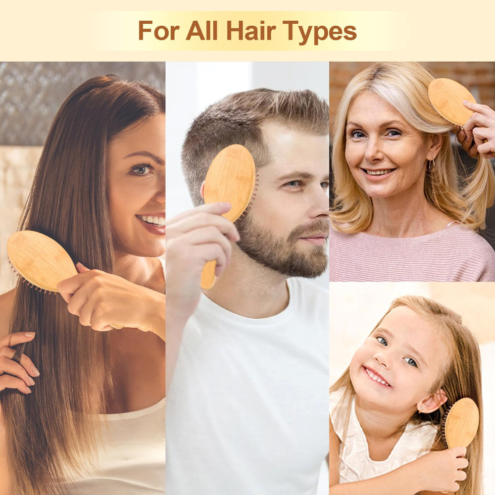 LIYI Bamboo bristles glide through hair reducing static