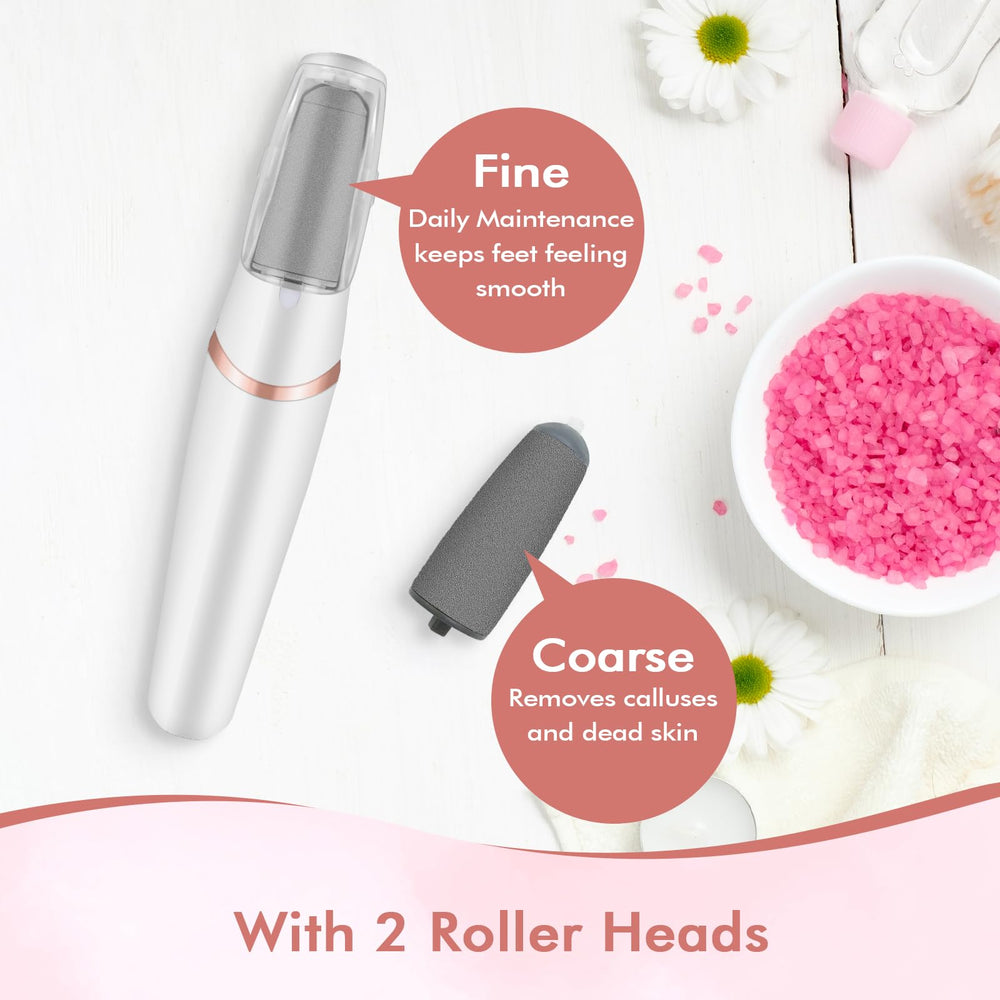 LIYUJSDZ electric foot file removable heads close-up for easy cleaning.
