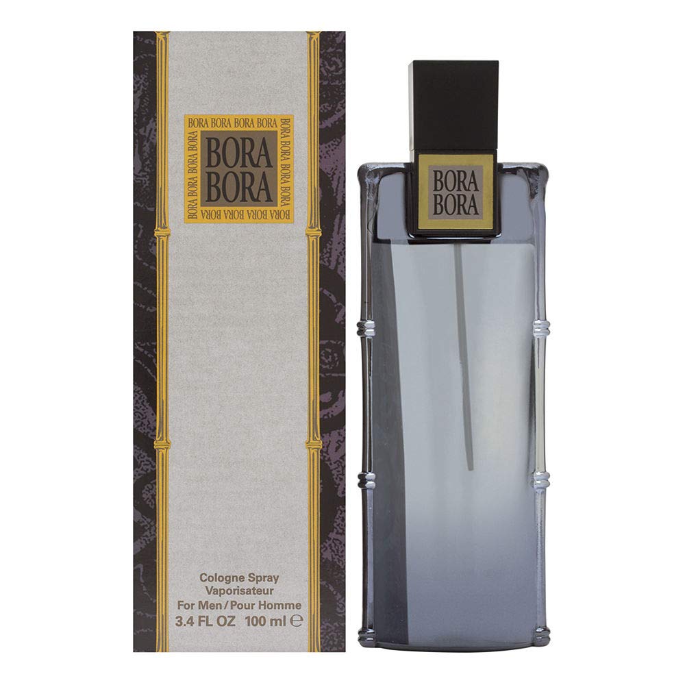 Liz Claiborne Bora Bora bottle highlights cedarwood and lime for a modern woody-citrus grooming routine