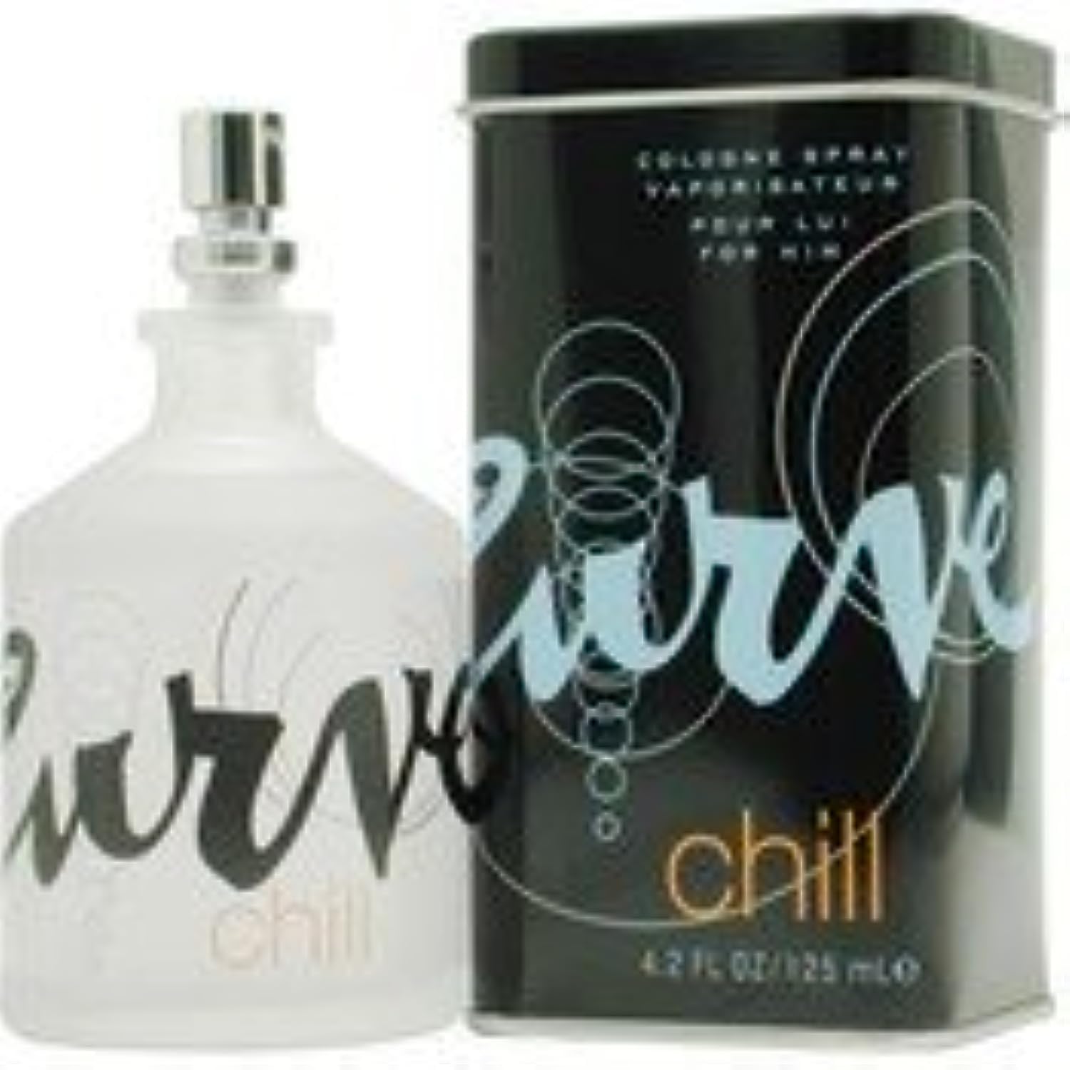 Curve Chill spray bottle shown for on-the-go refresh.