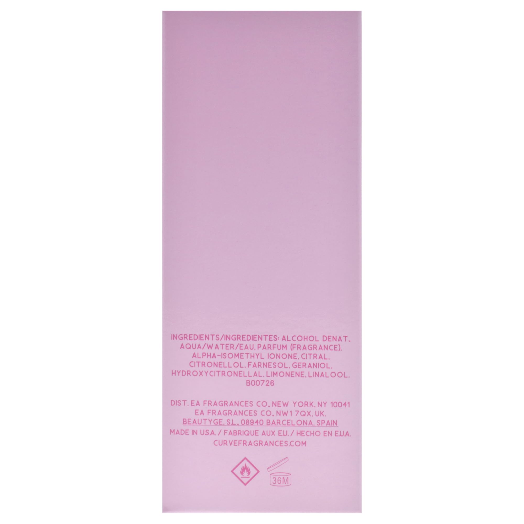 Liz Claiborne Curve Pink Blossom application for bloom-inspired scent.