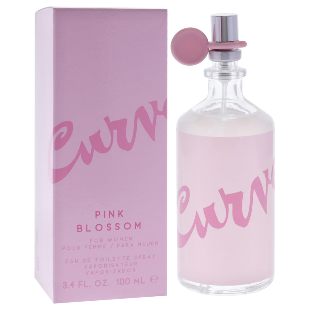 Curve Pink Blossom flacon closeup showing premium finish.