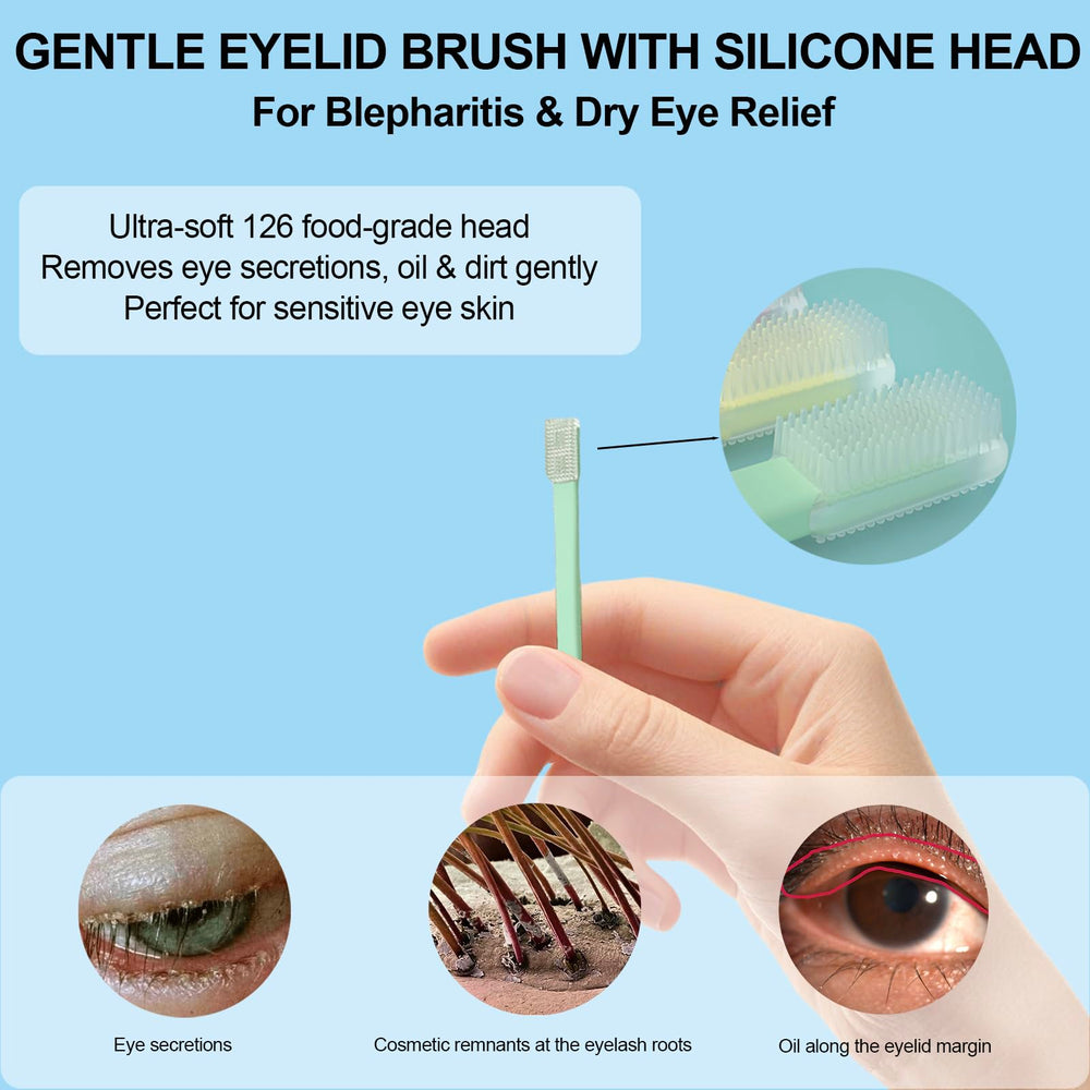 LIZICH Eyelid Brush close-up of soft silicone head for gentle cleansing