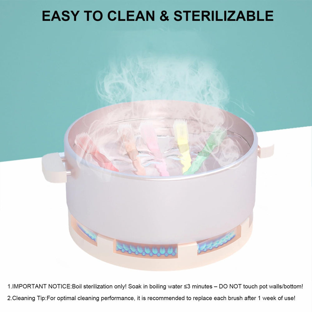 LIZICH Eyelid Brush easy-clean rinse for reusable use