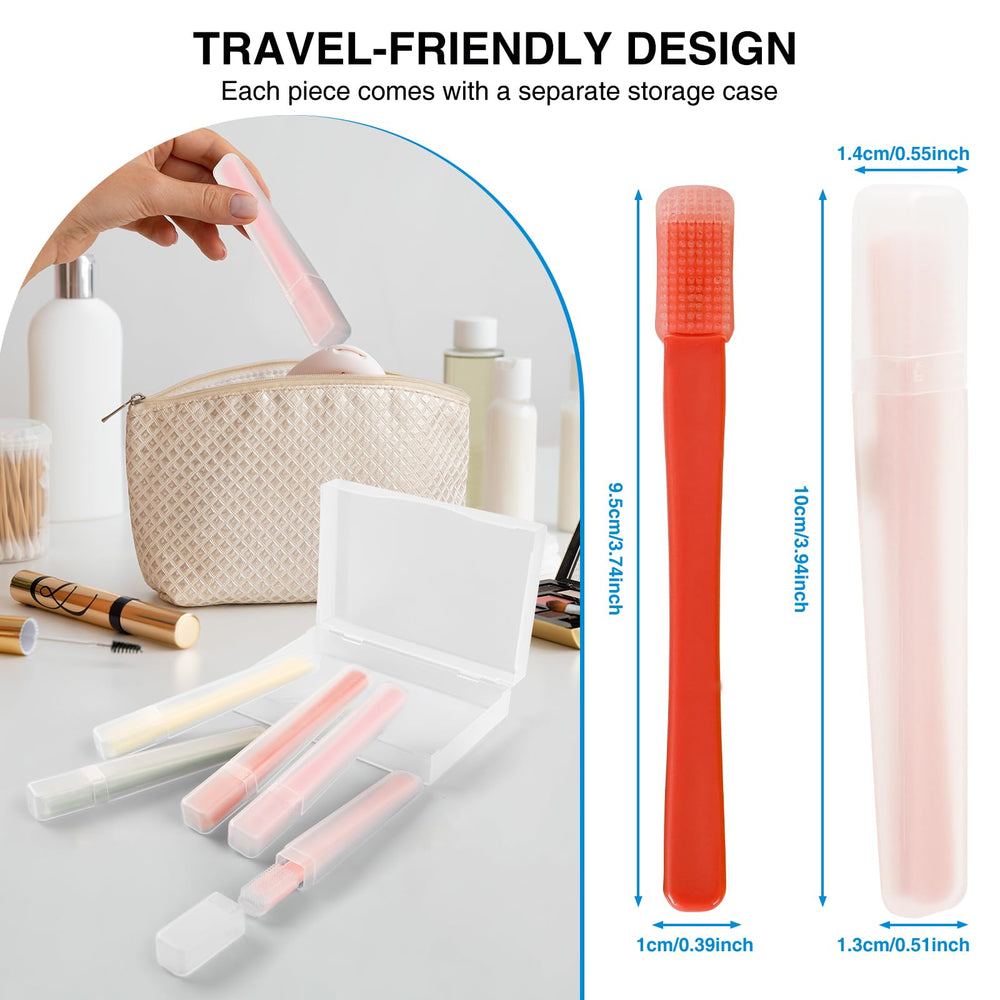 LIZICH Eyelid Brush kit inside view of five-piece set