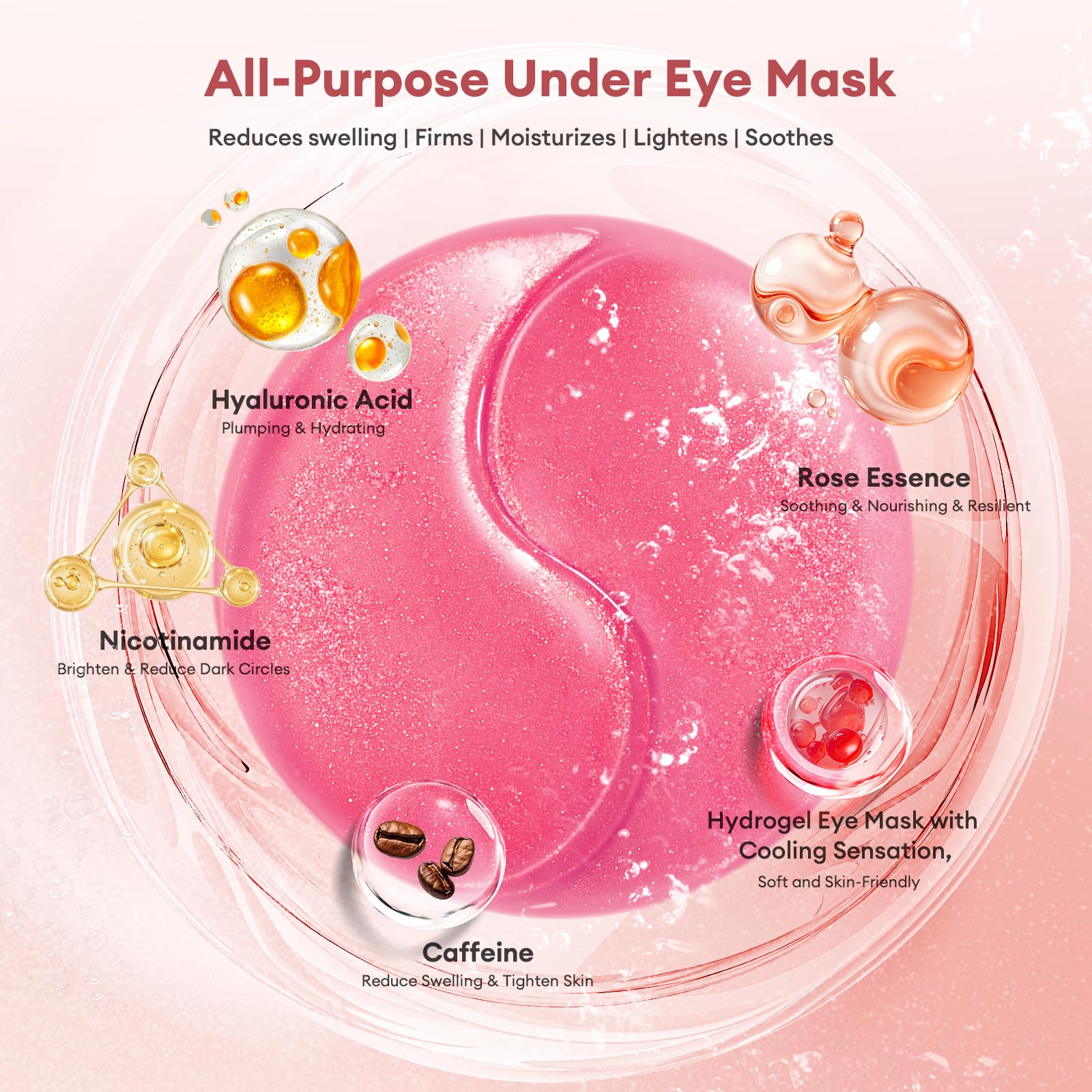 LJ KuKu Lady rose-extract patches nourish and brighten tired eye areas
