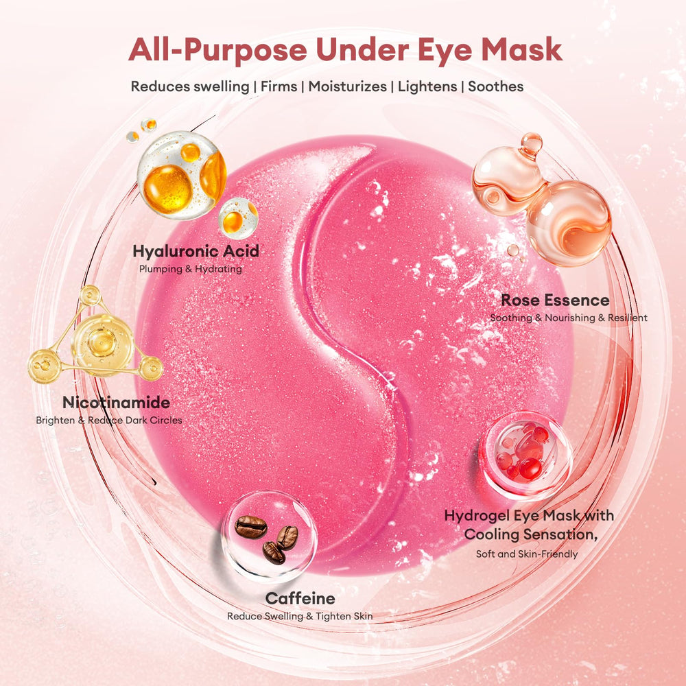 LJ KuKu Lady rose-extract patches nourish and brighten tired eye areas