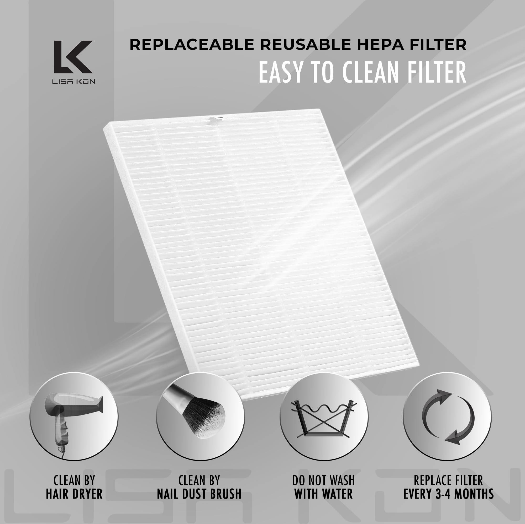 LK LISA KON aluminum body with acetone resistant coating for durability