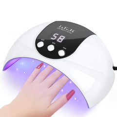 LKE 54W UV LED nail lamp front view for quick gel curing at home