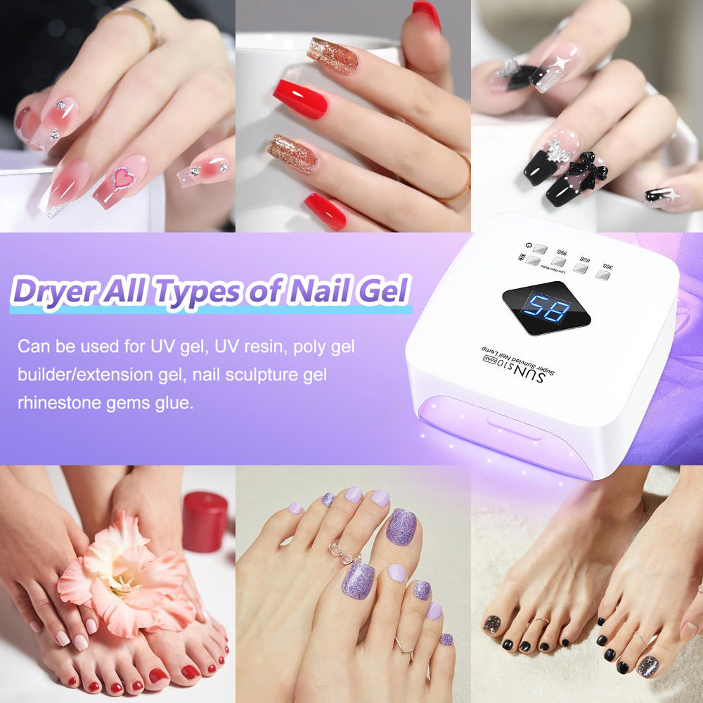 LKE cordless UV nail lamp portable for travel and on the go nail sessions