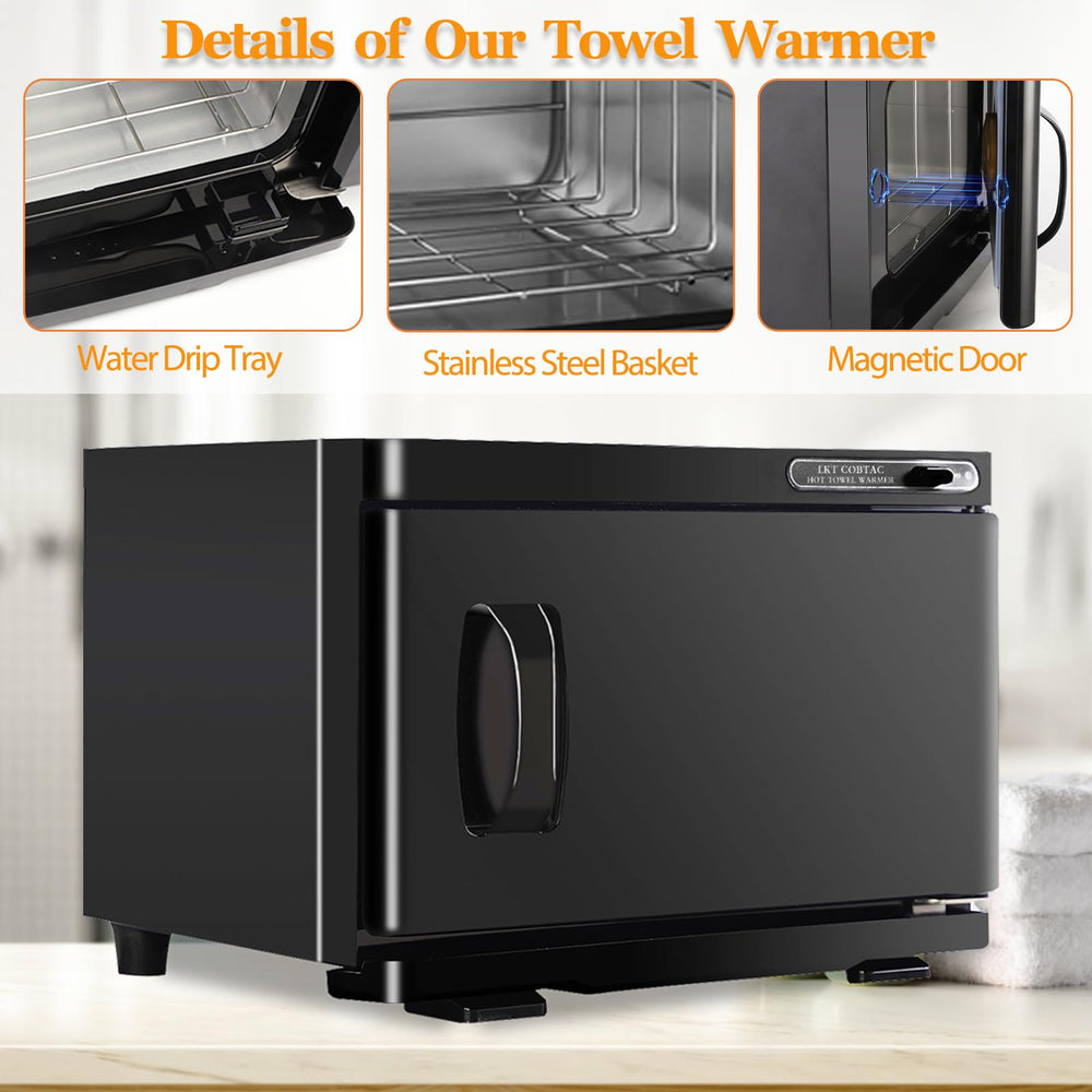 LKT COBTAC hot towel warmer 8L capacity supports 6-10 towels.