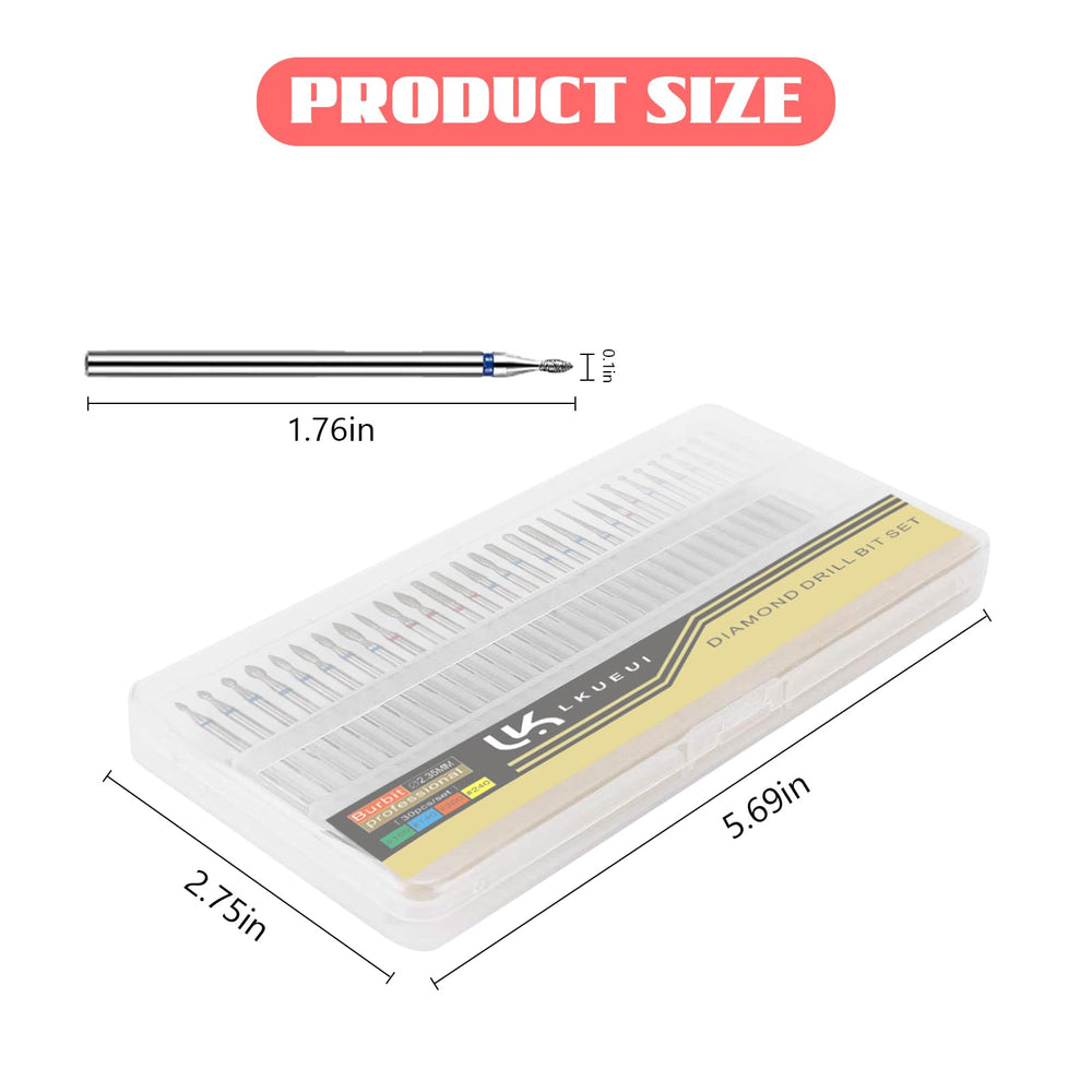 Lkueui diamond manicure bits durable for extended use.