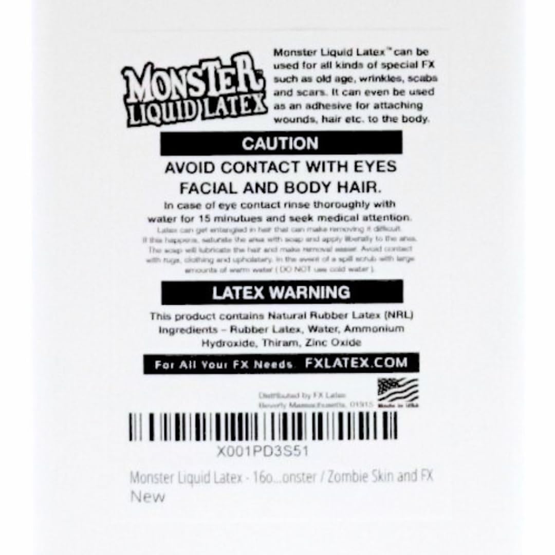 LLF Monster Liquid Latex-3d-wrinkles enables convincing 3D wrinkles and scars.