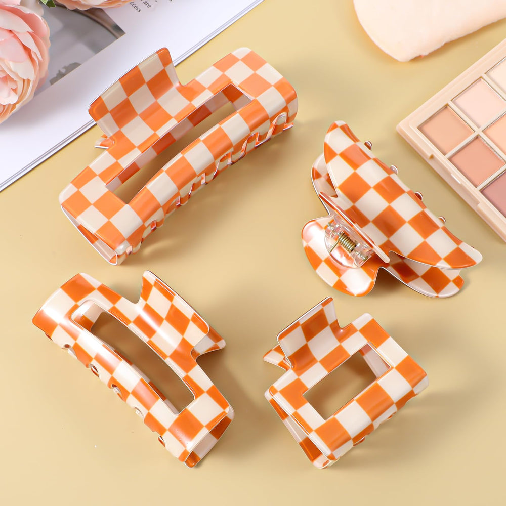 LLOUSSAK hair clip secured bun while styling