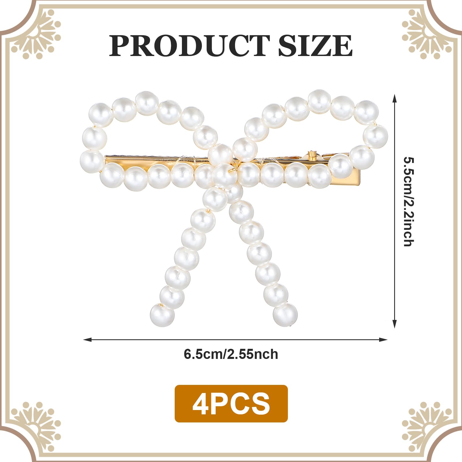 LLOUSSAK Pearl Bow Clip styled for a wedding look, highlighting elegance.