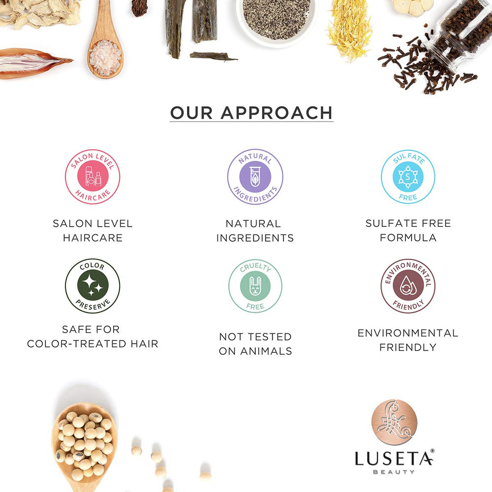 L LUSETA 2x33oz set pack emphasizes value and color-safe formulas