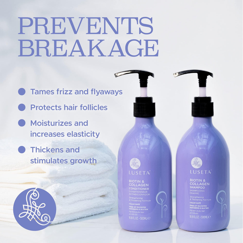 L Luseta Dry damaged hair care scene emphasizes moisture and repair