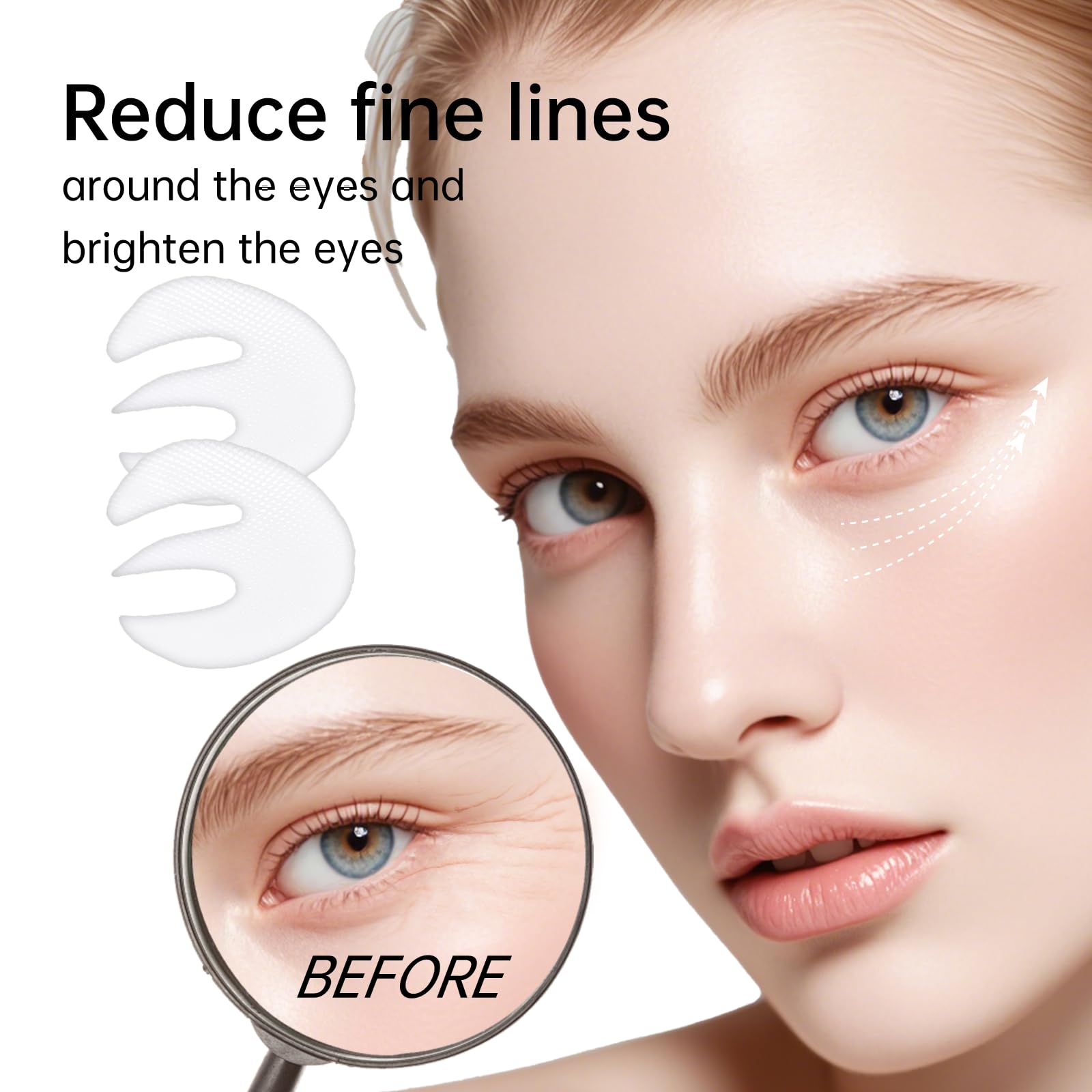 LLVYUO Novoy Rose eye patches include retinol and niacinamide for improving fine lines