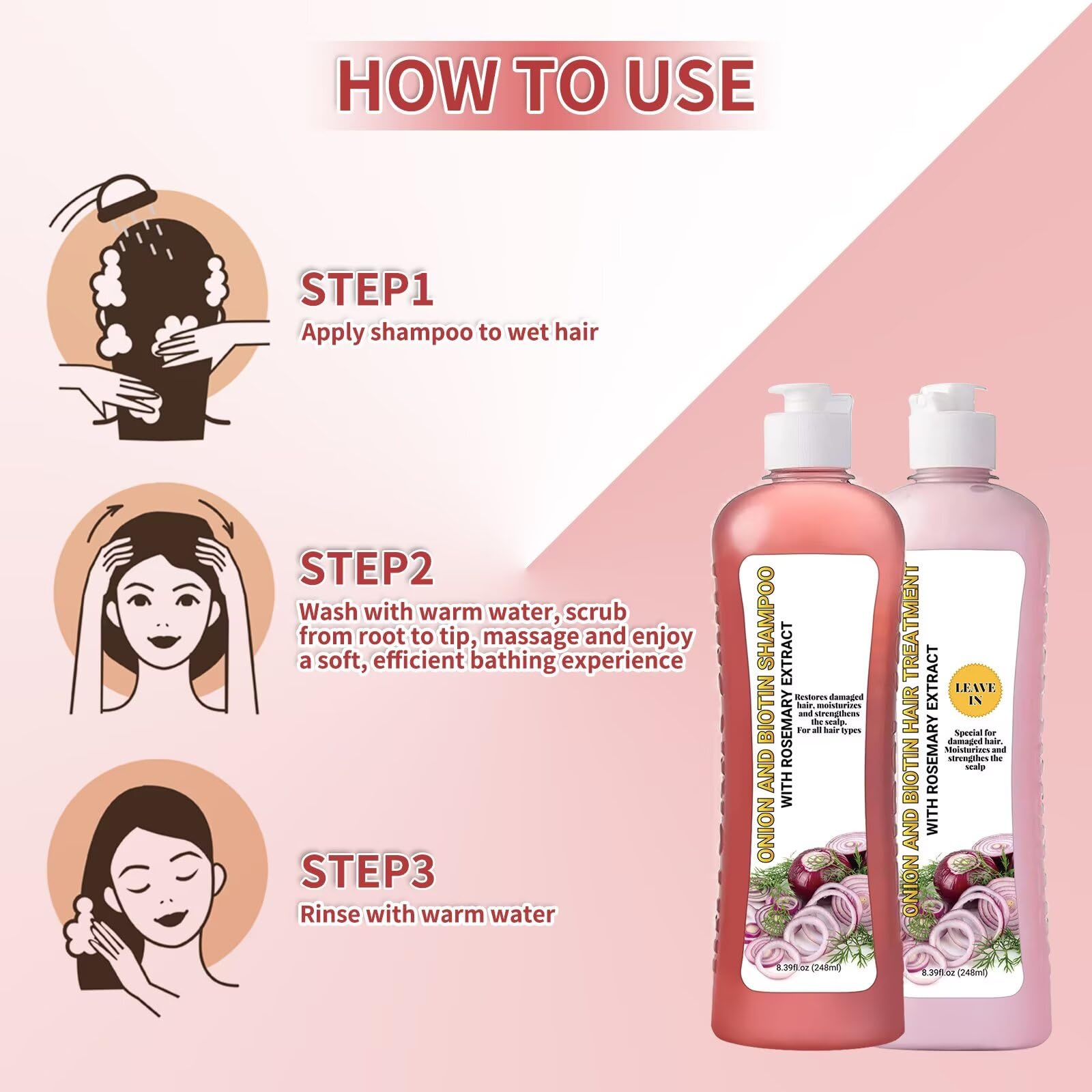 LMDGDS Onion Rosemary Shampoo scene with rosemary leaves illustrating vitality for hair health