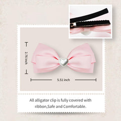 LMYMHMLM pink hair bow on display ideal for everyday wear and gifting