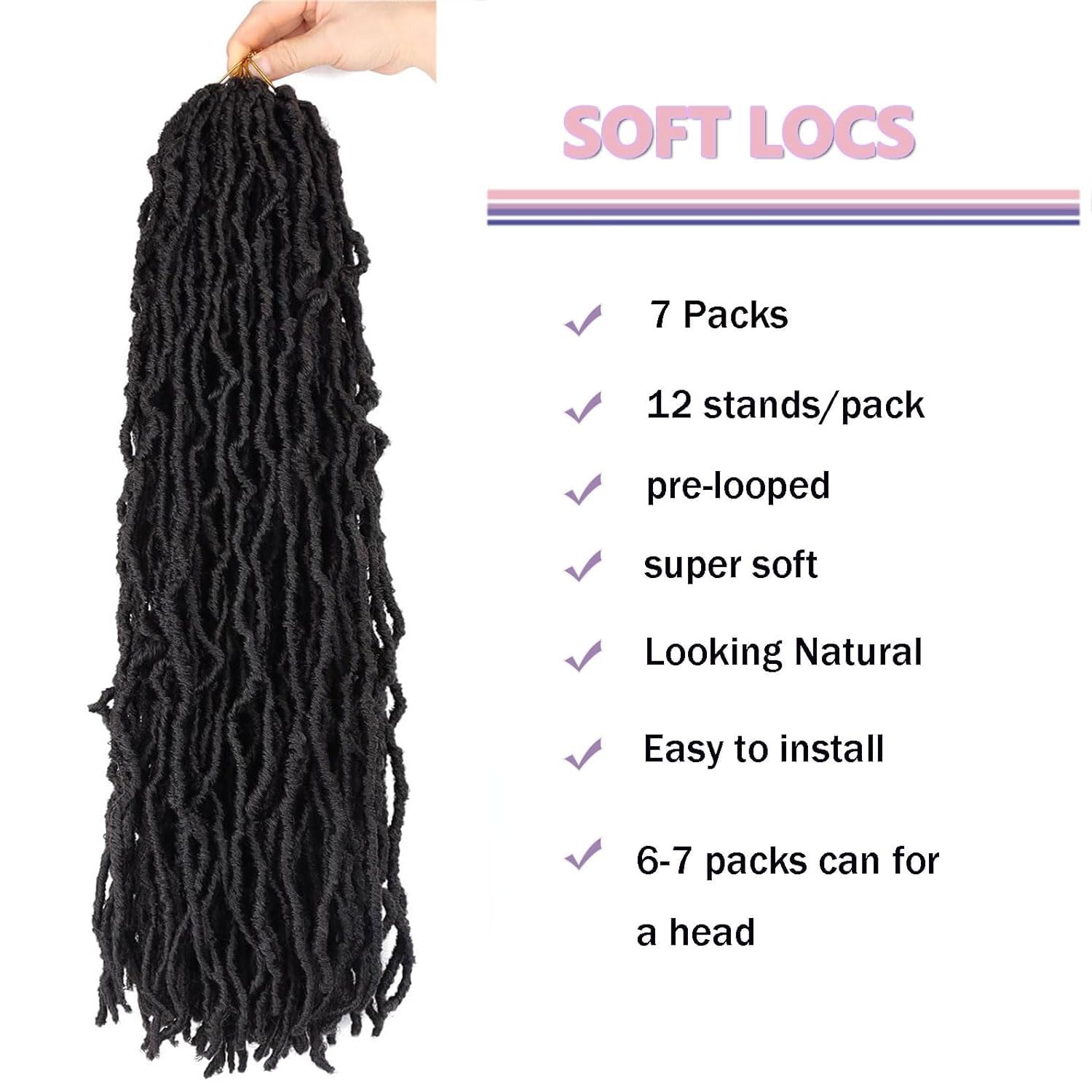 LMZIM goddess locs waves closeup—soft, lightweight feel.