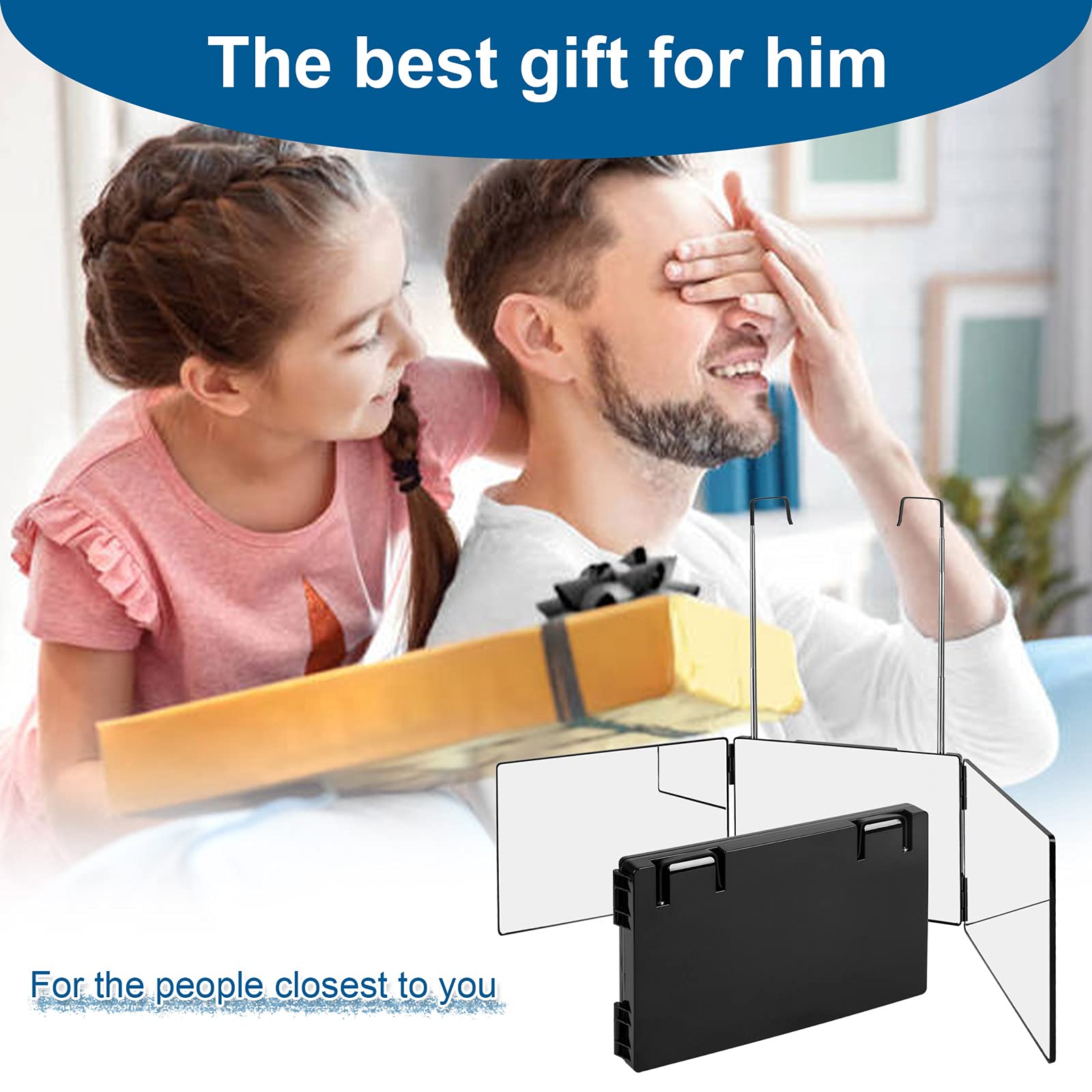 LMZNXCZ 3-Way Mirror portable for home, travel, or on-the-go use.