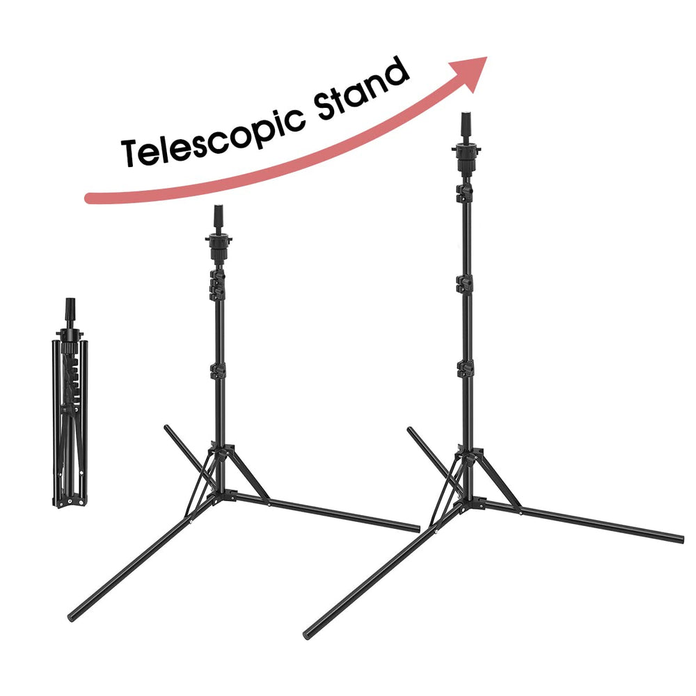 LNASI foldable stand with T-pins and wig caps kit for quick setup