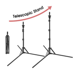 LNASI foldable stand with T-pins and wig caps kit for quick setup