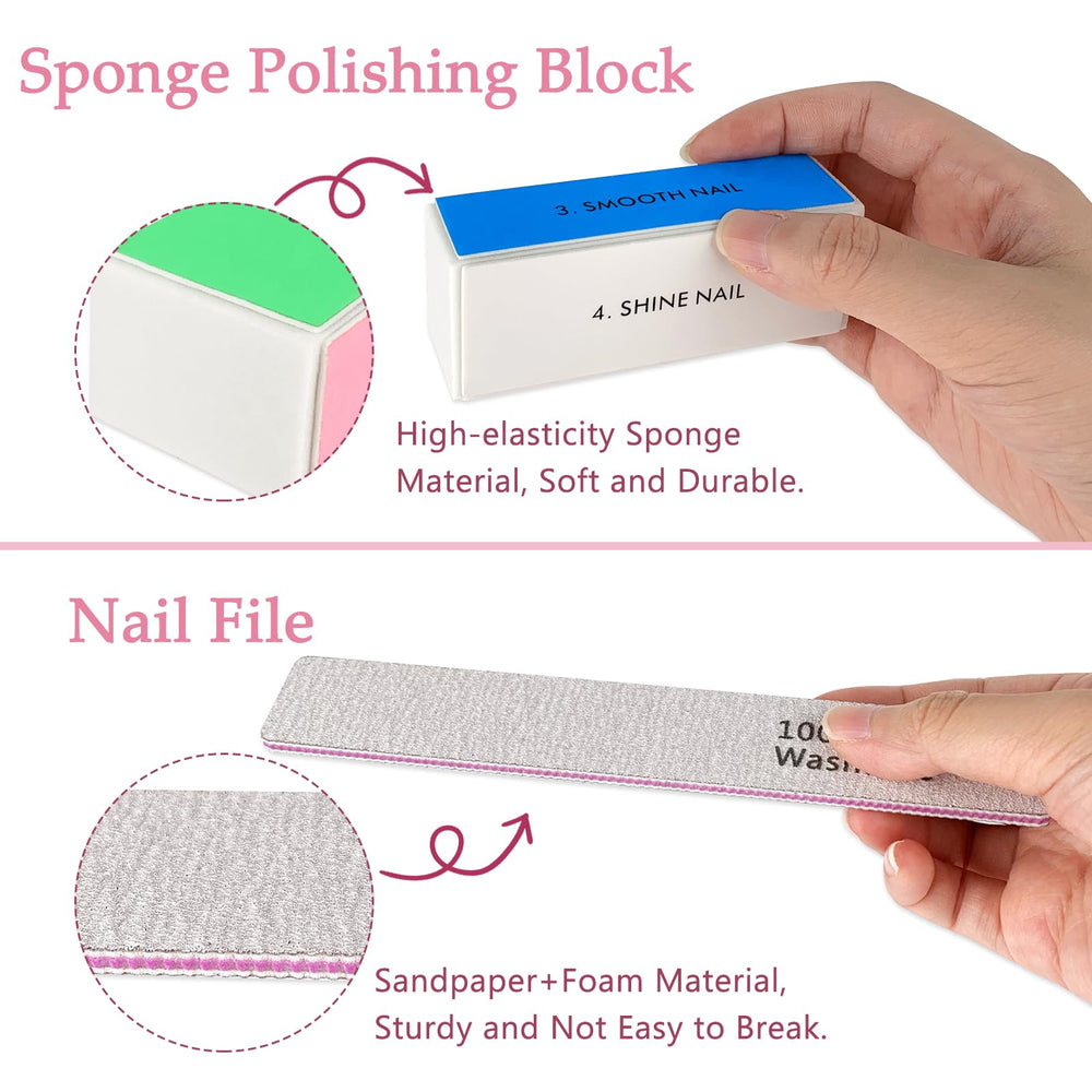 LNAUJS nail care set closeup shows all-in-one tools.