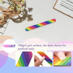 LNAUJS nail files 100/180 grit sides offer reliable shaping and smoothing for natural nails.