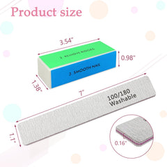 LNAUJS pink ergonomic-grip nail files for comfortable, precise filing.