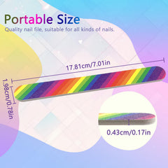 LNAUJS nail files close-up shows rounded top design for gentle filing and snag-free edges.