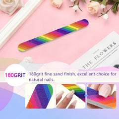 LNAUJS double-sided nail files provide versatile shaping and finishing in a single tool.
