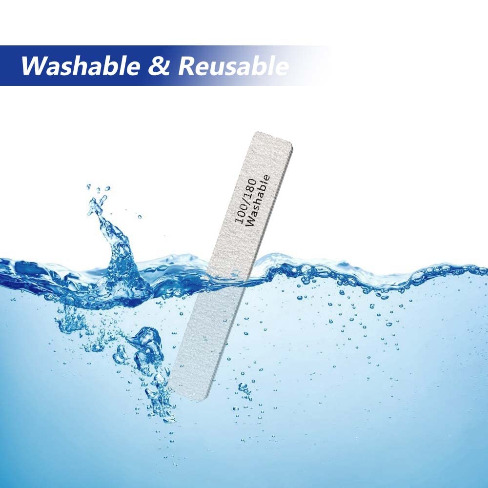 LNAUJS nail files washable and reusable for hygienic long-term use