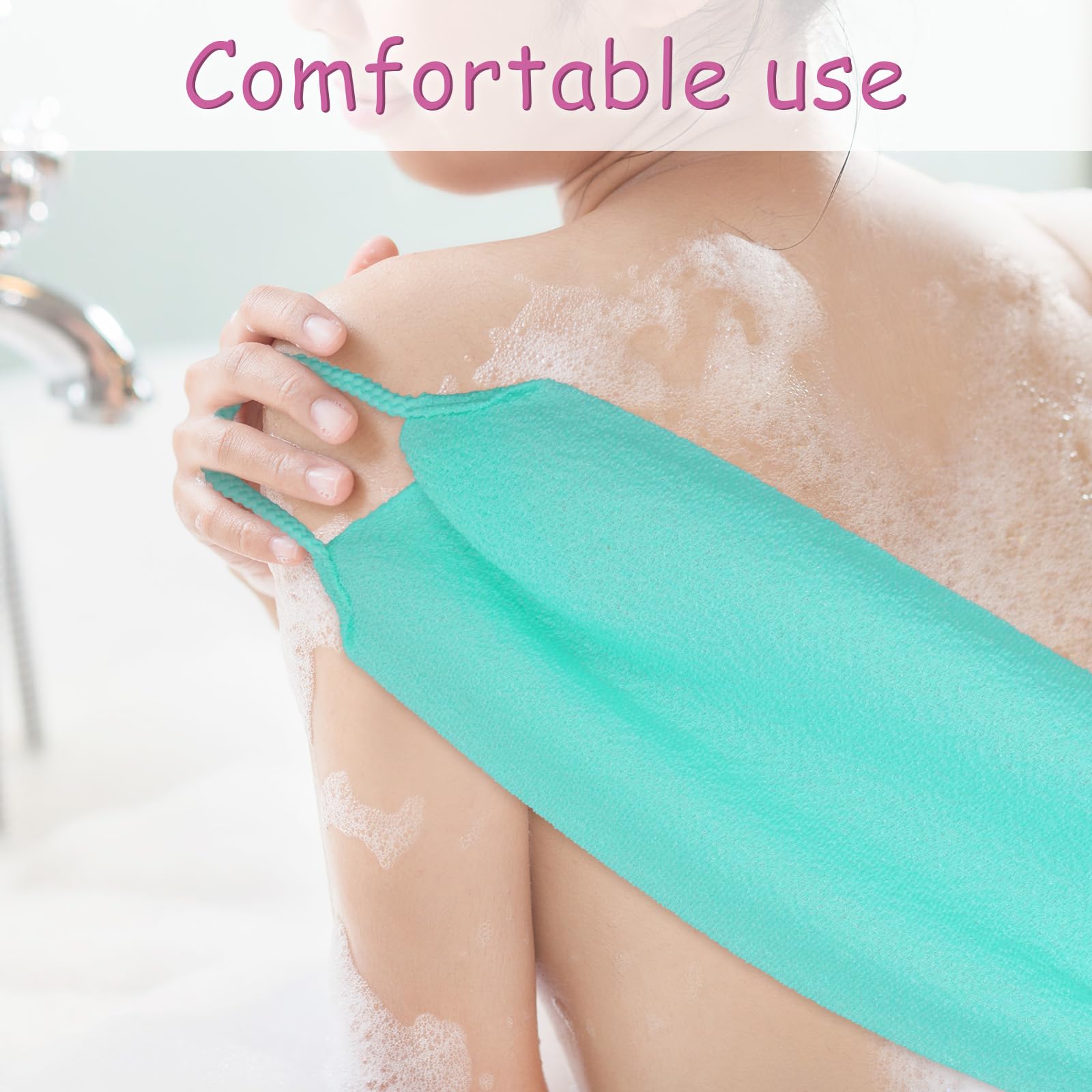 Lnngub nylon exfoliating washcloth mesh detail shows effective foaming