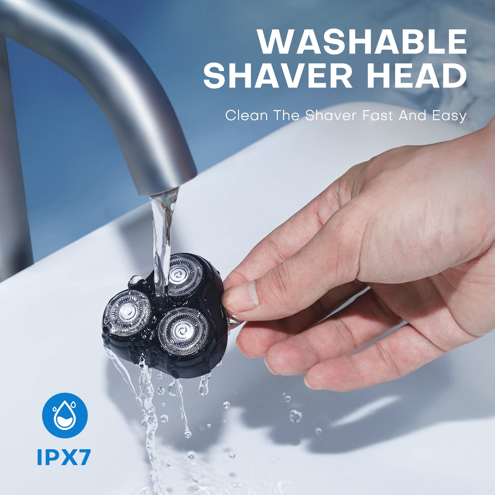LOBINH PA168 included cleaning brush supports easy maintenance after shaving.