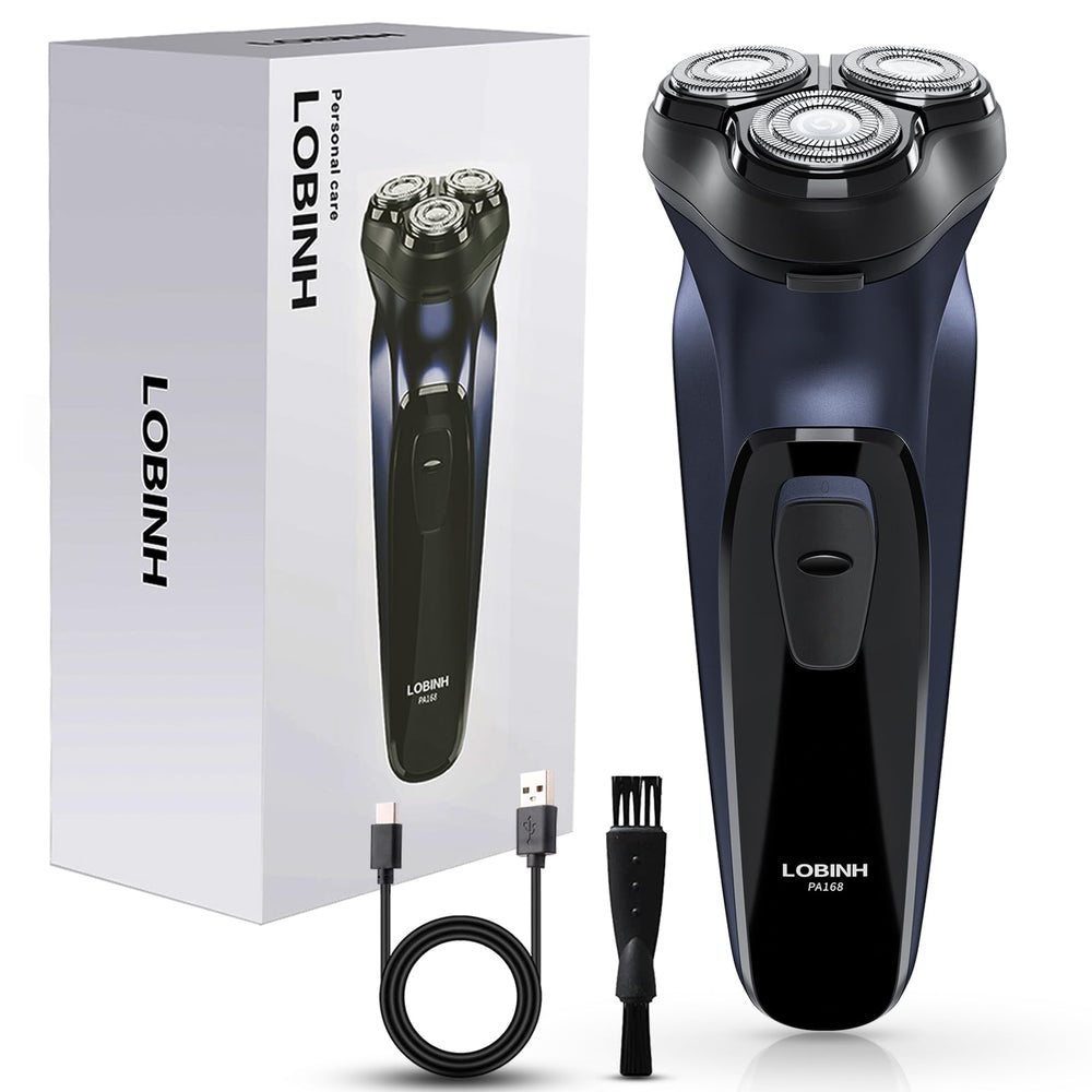 LOBINH PA168 razor with precision blades for a fast, close shave.