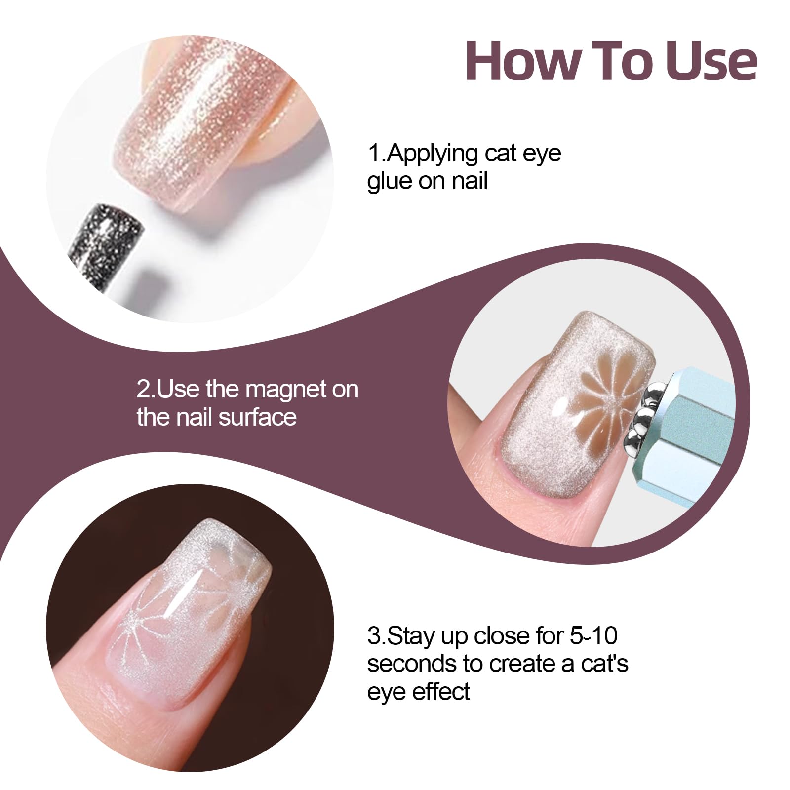 Lobodt cat eye magnet for DIY and salon use with quick effects.