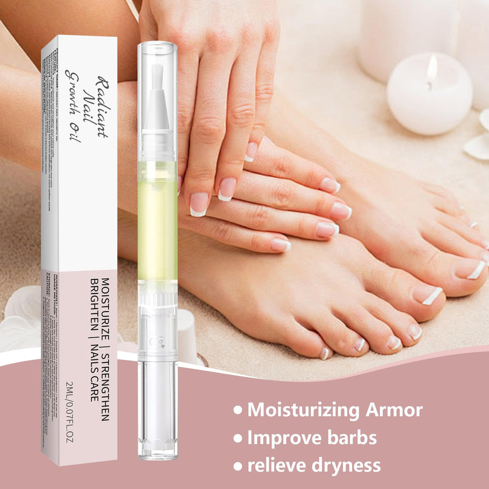 LOCKCUTE Cuticle Oil Pen highlights natural plant extracts for nourishing nails.