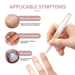 LOCKCUTE Nail Strengthener targets damaged nails with deep hydration.