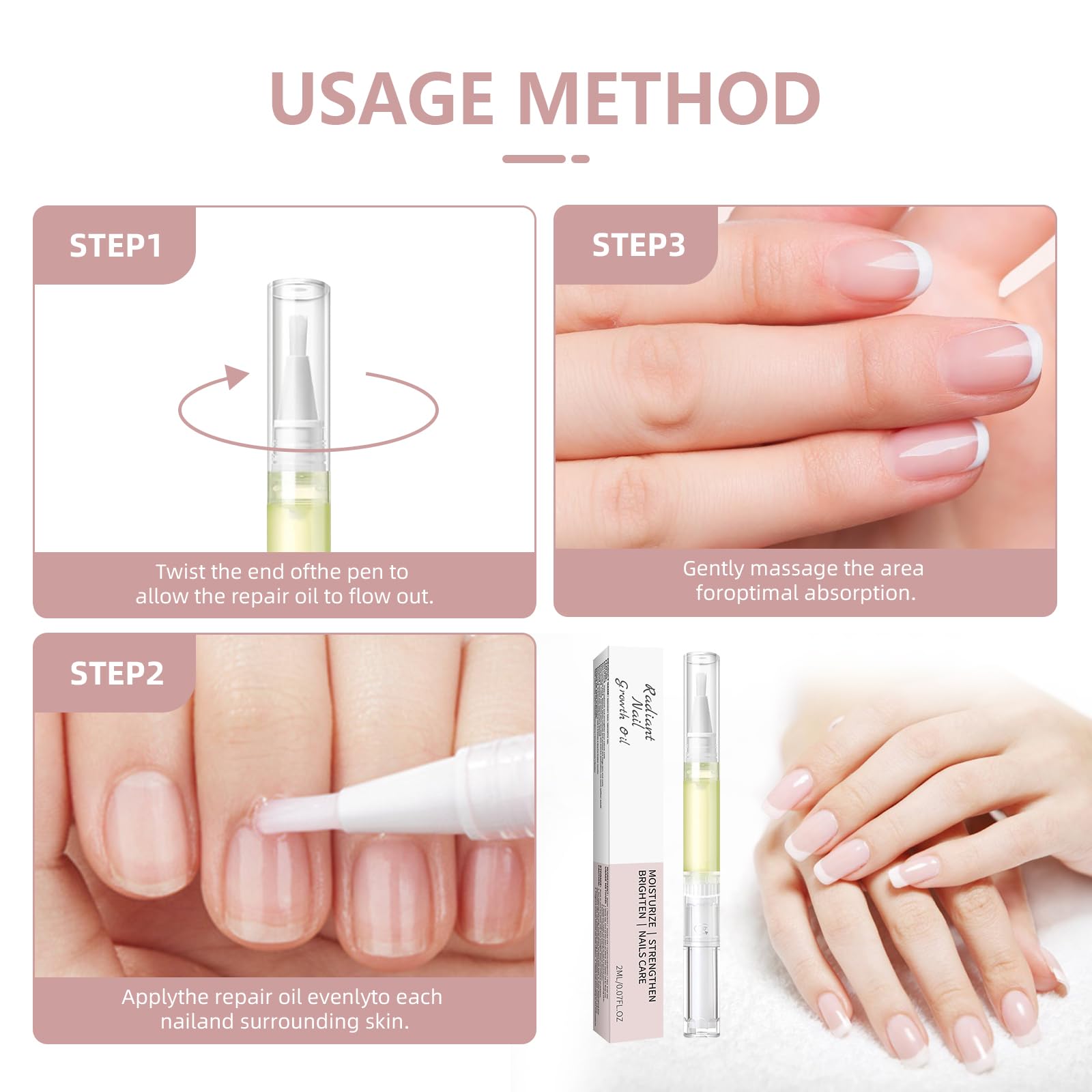 LOCKCUTE Portable Nail Oil Pen emphasizes travel-friendly convenience.